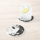 Dessous De Verre En Grès masques de dévastation (Côté)