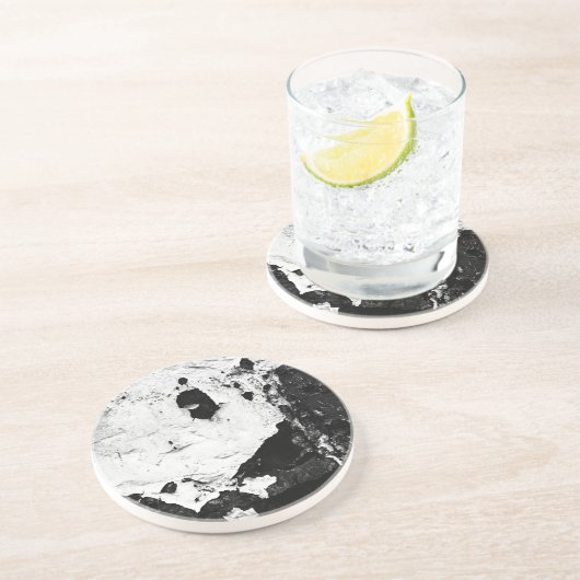 Dessous De Verre En Grès masques de dévastation (Côté)