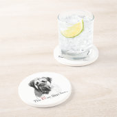 Dessous De Verre En Grès Mastiff Joyeux visage (Côté)