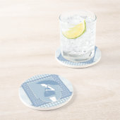 Dessous De Verre En Grès maternité bleue (Côté)