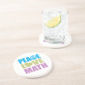 Dessous De Verre En Grès Maths d'amour de paix (Côté)