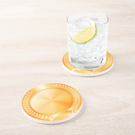 Dessous De Verre En Grès Médaille d'or d'honneur (Côté)