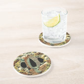 Dessous De Verre En Grès Médaillon asiatique doré par Vision Studio (Côté)