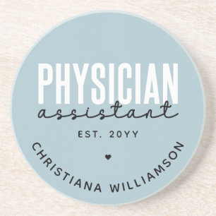 Dessous De Verre En Grès Médecin personnalisé Assistant PA Graduation