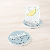 Dessous De Verre En Grès Médecin personnalisé Assistant PA Graduation (Côté)