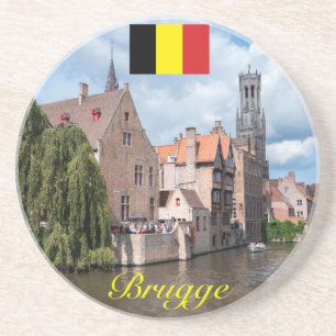 Dessous De Verre En Grès Medieval Brugge
