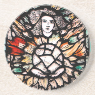 Dessous De Verre En Grès Méditation en couleurs.