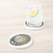 Dessous De Verre En Grès Méduse échouée (Côté)