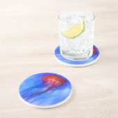 Dessous De Verre En Grès Méduses d'aquarelle (Côté)