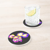 Dessous De Verre En Grès Méduses font des bulles (Côté)