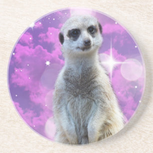 Dessous De Verre En Grès Meerkat With Sparkle