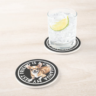 Dessous De Verre En Grès Meilleur ami Chihuahua