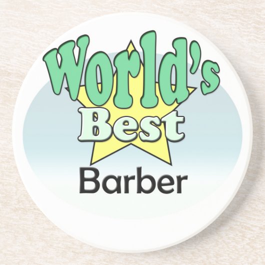 Dessous De Verre En Grès Meilleur Barbier du monde (Devant)