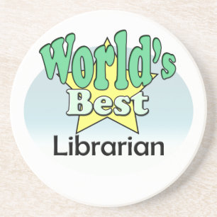 Dessous De Verre En Grès Meilleur bibliothécaire du monde