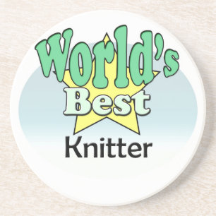Dessous De Verre En Grès Meilleur Knitter du monde