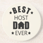 Dessous De Verre En Grès Meilleur papa hôte jamais heureux fête des pères i (Devant)