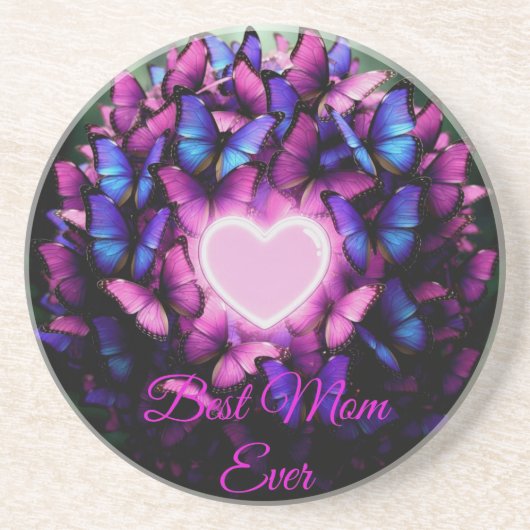Dessous De Verre En Grès Meilleure Maman Ever (Devant)