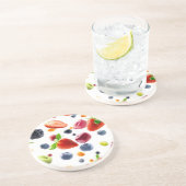 Dessous De Verre En Grès Mélange de Fruits (Côté)
