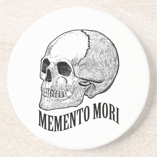 Dessous De Verre En Grès Memento mori (Devant)
