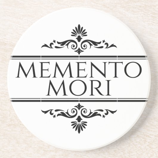 Dessous De Verre En Grès Memento Mori (Devant)