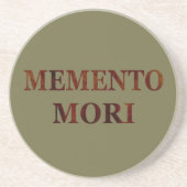 Dessous De Verre En Grès memento mori, phrase latine (Devant)