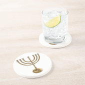 Dessous De Verre En Grès menorah or (Côté)