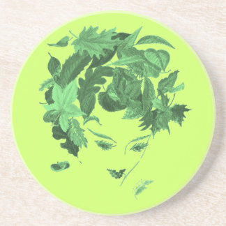 Dessous De Verre En Grès Mère Nature Vintage