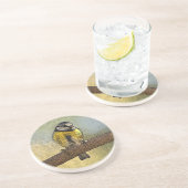 Dessous De Verre En Grès Mésange bleue européenne (Côté)