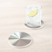 Dessous De Verre En Grès Métal argenté artistique (Côté)