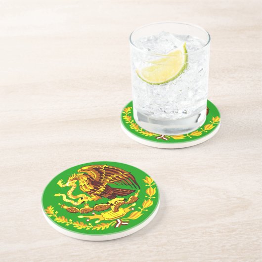 Dessous De Verre En Grès Mexique COA Gold (Côté)