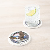 Dessous De Verre En Grès Mexique par patch de voyage aérien. (Côté)