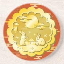 Mi-automne Festival Gold Mooncake Moon Rabbit