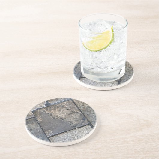 Dessous De Verre En Grès Michigan Petoskey Stone (Côté)
