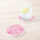 Dessous De Verre En Grès Microbiologie dans le rose (Côté)