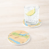 Dessous De Verre En Grès Middle East (Côté)