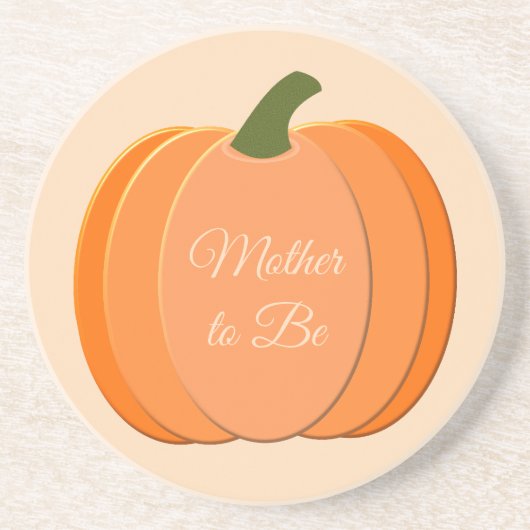 Dessous De Verre En Grès Mignonne Orange Genre Neutre Citrouille Mère pour  (Devant)