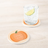 Dessous De Verre En Grès Mignonne Orange Genre Neutre Citrouille Mère pour  (Côté)