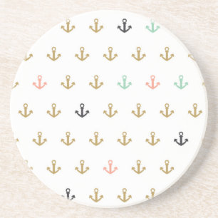 Dessous De Verre En Grès Mini motif d'Ancre