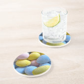 Dessous De Verre En Grès Mini-oeufs au chocolat (Côté)