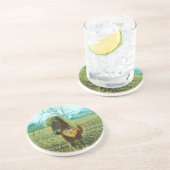 Dessous De Verre En Grès Miniature cheval Brown Valentine Heart (Côté)