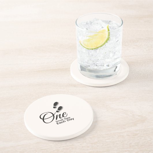 Dessous De Verre En Grès Minimal Motivational Coaster-Drink Coaster (Côté)
