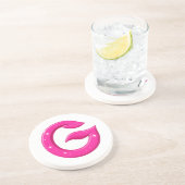 Dessous De Verre En Grès Minimalist Abstract Letter G  (Côté)
