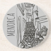 Dessous De Verre En Grès Minorque (Devant)