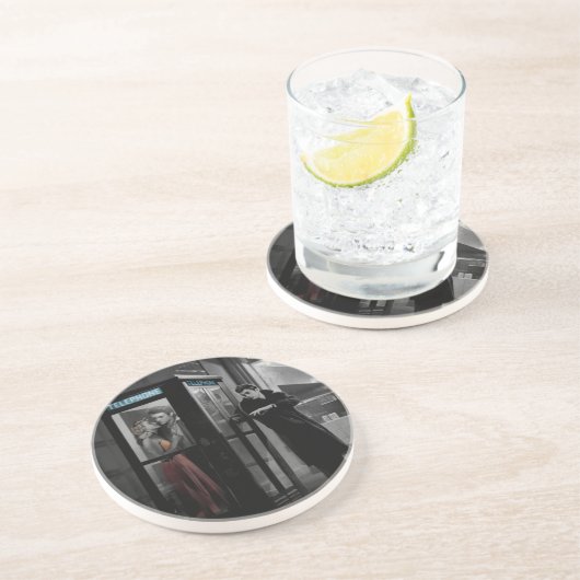 Dessous De Verre En Grès Minuit (Côté)