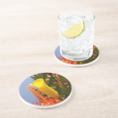 Dessous De Verre En Grès minuscule calla jaune (Côté)