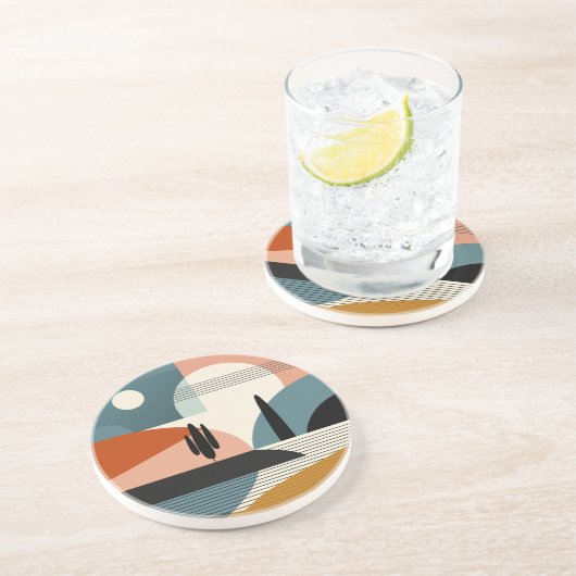 Dessous De Verre En Grès Mirage du désert (Côté)