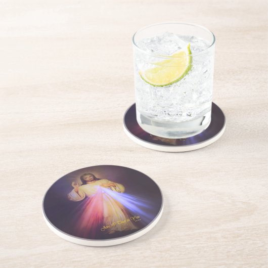 Dessous De Verre En Grès Miséricorde divine (Côté)