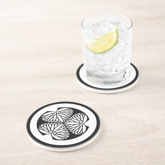 Dessous De Verre En Grès Mito hollyhock(19) (Côté)