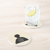 Dessous De Verre En Grès Modèle à customiser (Côté)