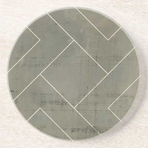 Dessous De Verre En Grès Modèle abstrait avec des formes géométriques